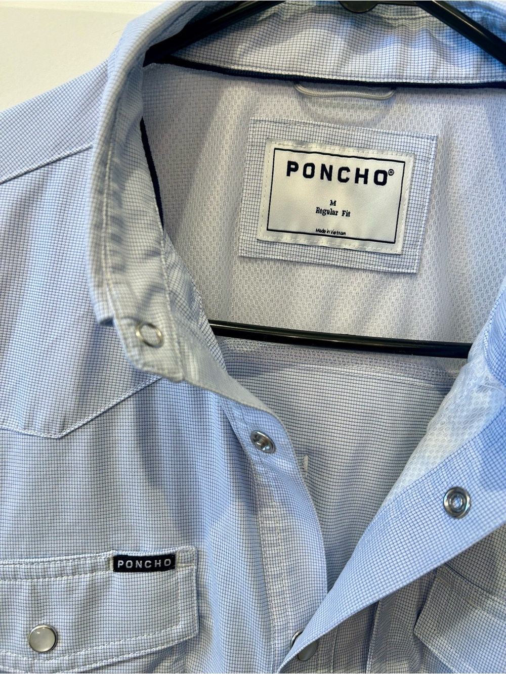 Poncho “The Nueces” Men's Performance Western Shirt - Size Medium - Picture 3 of 5